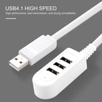 3 Port Multi USB Hub 5V Splitter External Extension Cable For USB Devices Computer Connect Line Phone Charging Wire