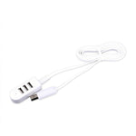 3 Port Multi USB Hub 5V Splitter External Extension Cable For USB Devices Computer Connect Line Phone Charging Wire