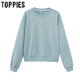 toppies summer two piece set women tracksuits solid color sweatshirts bermuda shorts elastic waist