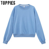 toppies summer two piece set women tracksuits solid color sweatshirts bermuda shorts elastic waist